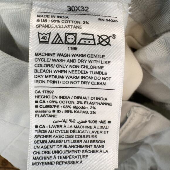 Old Navy Chino Pants Men 30x32 Ultimate Slim Gray Neutral Polished Versatility - Picture 9 of 14